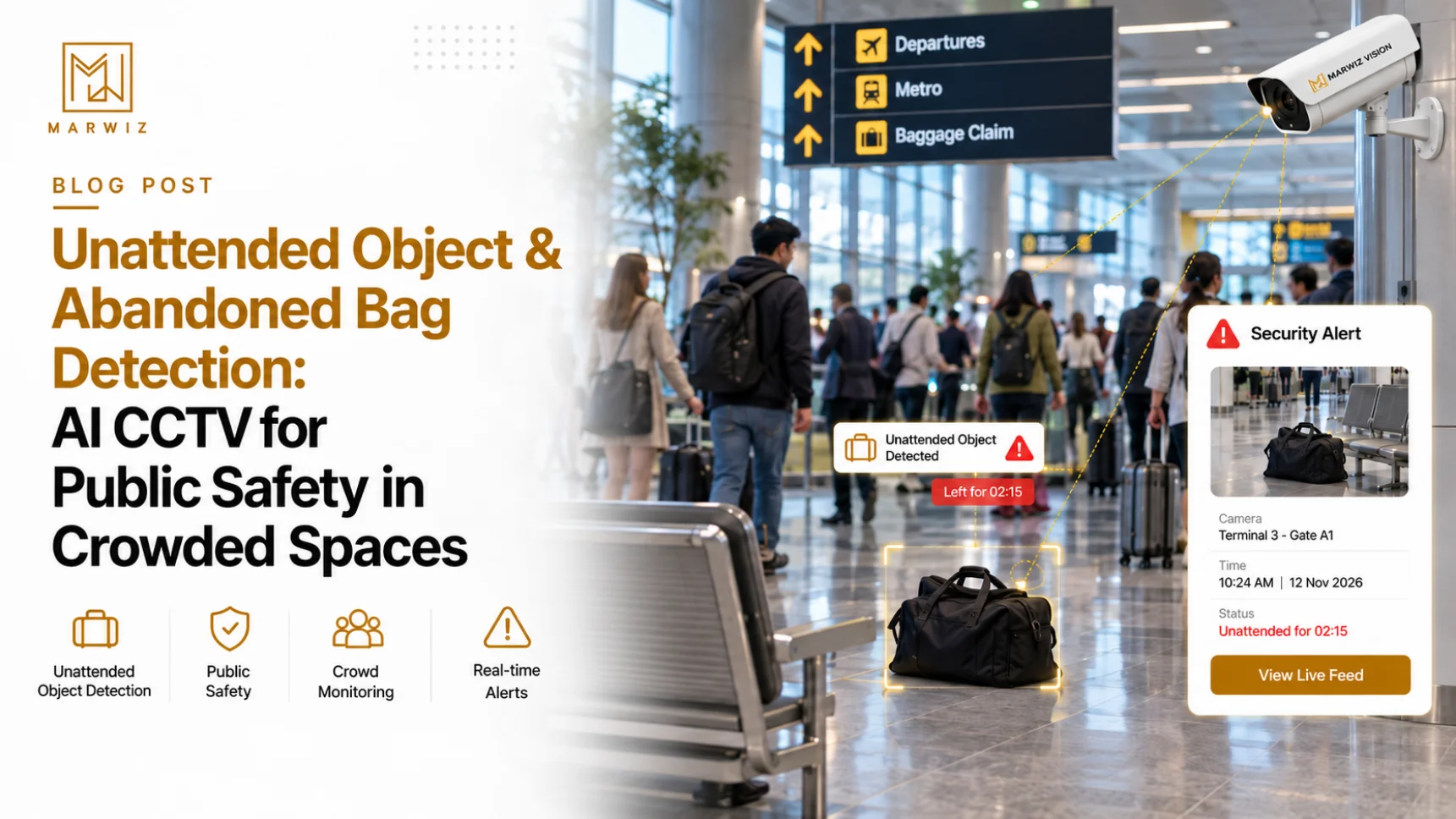 Unattended Object & Abandoned Bag Detection: AI CCTV for Public Safety in Crowded Spaces